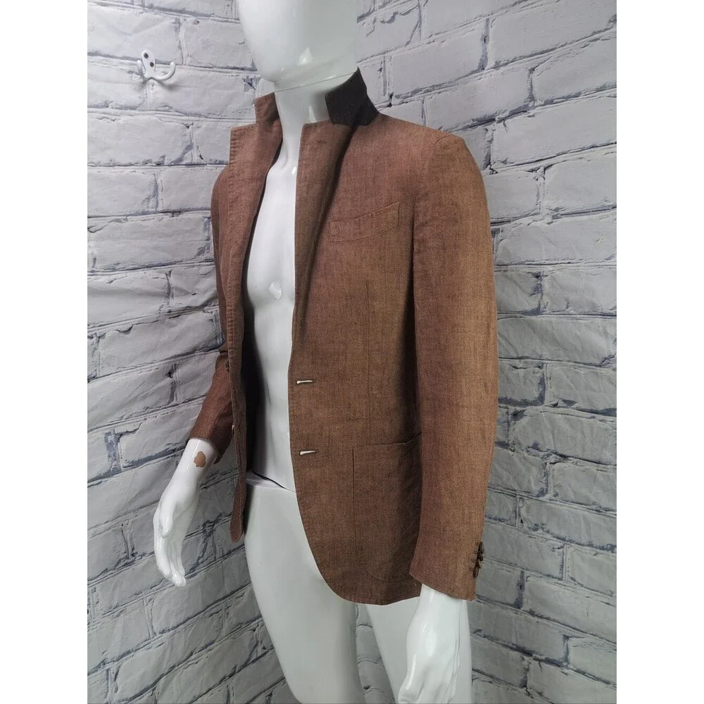 Spier & Mackay Men's Blazer Sport Coat Slim Jacket Linen Half Lined XXS 34R